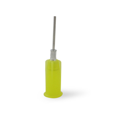 TECHSiL® TS20 Yellow Blunt Luer Lock Tips 0.5" Gauge 20