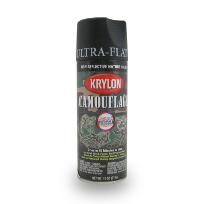 Krylon Fusion Black Camouflage Paint 11oz Can